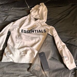authentic essentials hoodie white